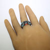 Inlay Ring by Erwin Tsosie- 11.5