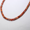 Orange Spiny Heishi Necklace