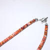 Orange Spiny Heishi Necklace