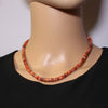 Orange Spiny Heishi Necklace