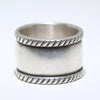 Coin Silver Ring by Perry Shorty- 10