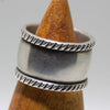 Coin Silver Ring by Perry Shorty- 10