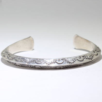 Silver Bracelet by Arnold Goodluck 5-3/4