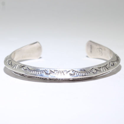 Silver Bracelet by Arnold Goodluck 5-3/4