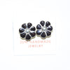 Flower inlay earring by Zuni