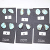 No. 8 Turquoise Earrings by Navajo