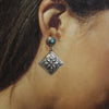 Silver Earrings by Navajo