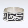 Silver Ring by Willis Humeyestewa- 10.5