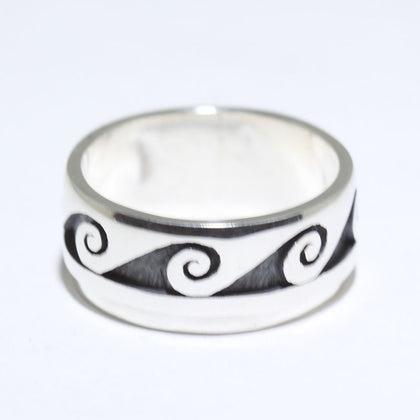 Silver Ring by Clifton Mowa- 8