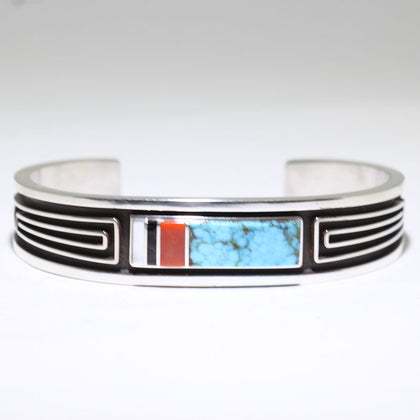 Inlay Bracelet by Albert Nells 5-1/4