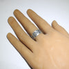 Silver Ring by Willis Humeyestewa- 10.5