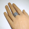 Silver Ring by Clifton Mowa- 10