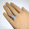 Silver Ring by Clifton Mowa- 7