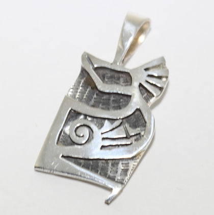 Silver Pendant by Willis Humeyestewa