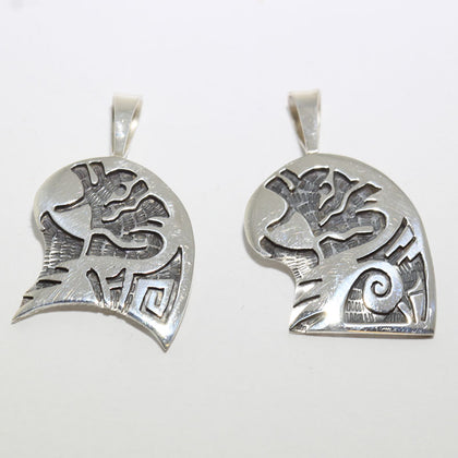 Silver Pendant by Willis Humeyestewa