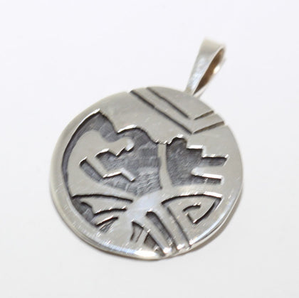 Silver Pendant by Willis Humeyestewa