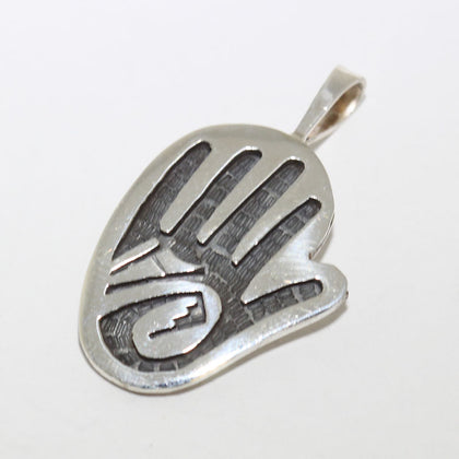 Silver Pendant by Willis Humeyestewa