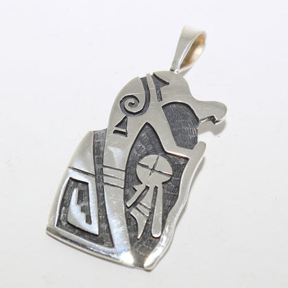 Silver Pendant by Willis Humeyestewa