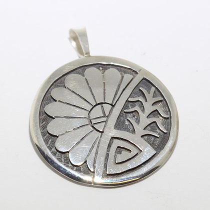 Silver Pendant by Willis Humeyestewa