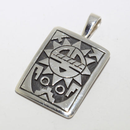 Silver Pendant by Clifton Mowa