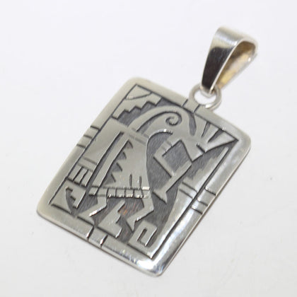 Silver Pendant by Clifton Mowa