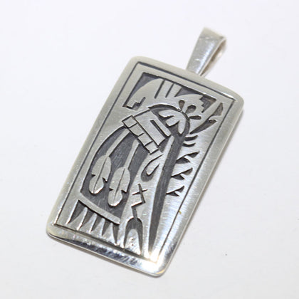 Silver Pendant by Clifton Mowa