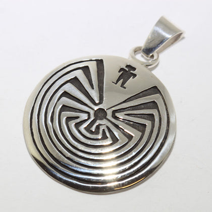 Silver Pendant by Sparks Masawytewa