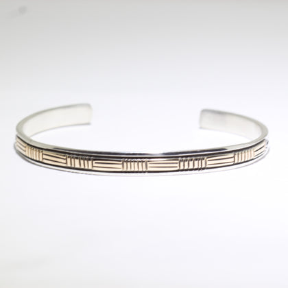 14K & Silver Bracelet by Bruce Morgan (0.20