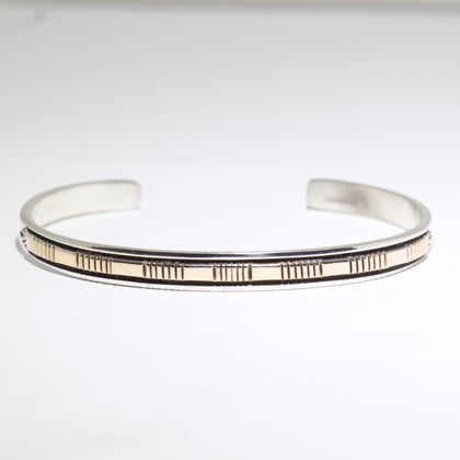 14K & Silver Bracelet by Bruce Morgan (0.20