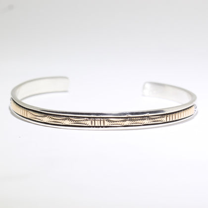 14K & Silver Bracelet by Bruce Morgan (0.20