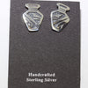 Silver Earrings by Willis Humeyestewa