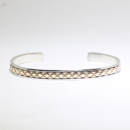 14K & Silver Bracelet by Bruce Morgan (0.20