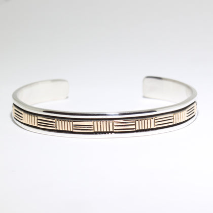 14K & Silver Bracelet by Bruce Morgan (0.37