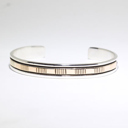 14K & Silver Bracelet by Bruce Morgan (0.37