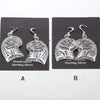 Silver Earrings by Willis Humeyestewa