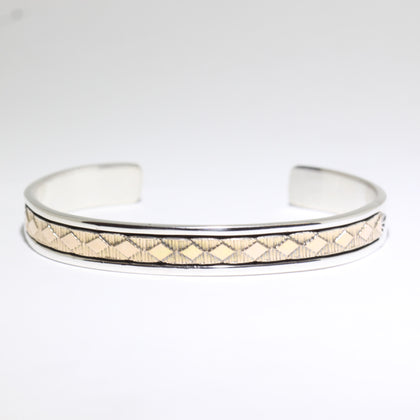 14K & Silver Bracelet by Bruce Morgan (0.37