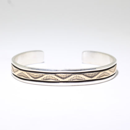 14K & Silver Bracelet by Bruce Morgan (0.37