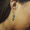 Silver Earrings by Willis Humeyestewa