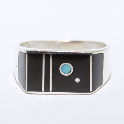 Inlay Ring by Veronica Benally- 6.5