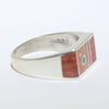 Inlay Ring by Veronica Benally- 7.5