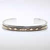 Silver/14K Bracelet by Bruce Morgan  5-1/2"