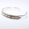 Silver/14K Bracelet by Bruce Morgan  5-1/2"