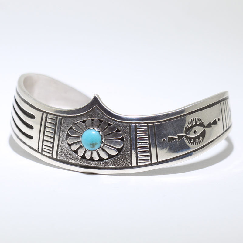 ナバホ　シルバーブレスレット　Charlie John Sterling Silver Bracelet by Charlie John - Blue Rain Gallery