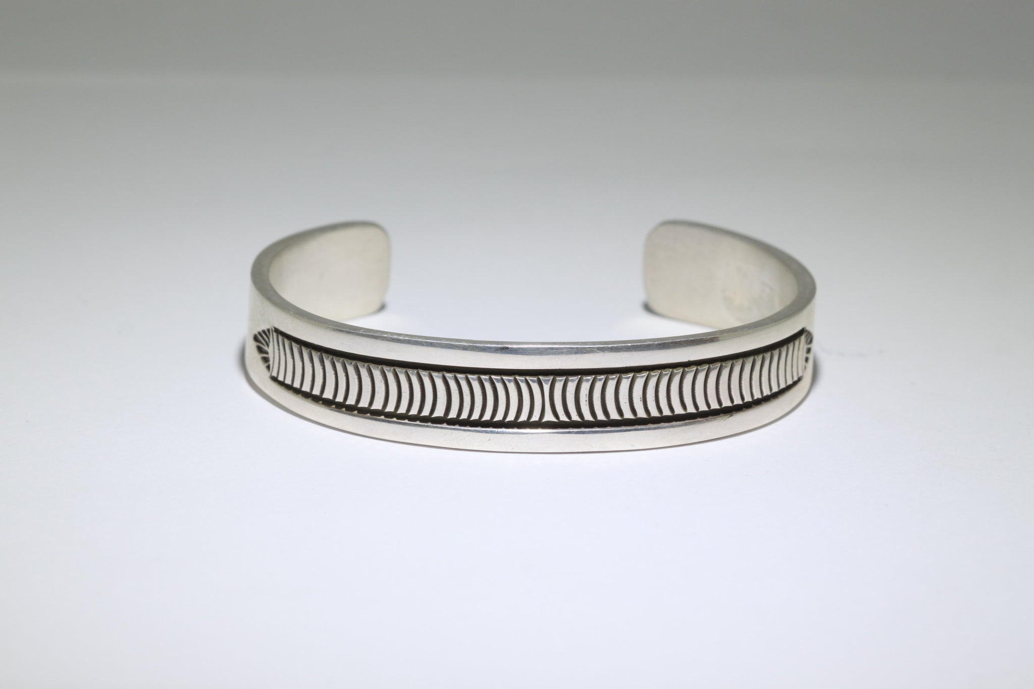 Silver bracelet by Bruce Morgan
