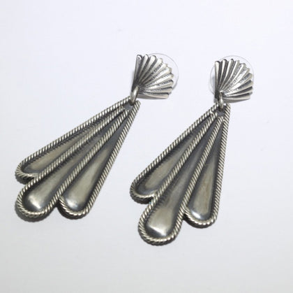 Sterling silver earrings by Steve Arviso