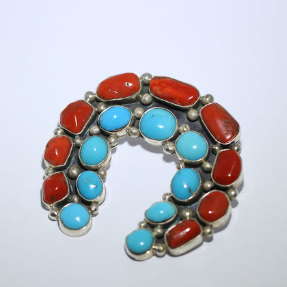 Kingman and Coral Naja Pendant by Fred Peters