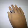 Silver ring by Isaiah Ortiz size 10.5