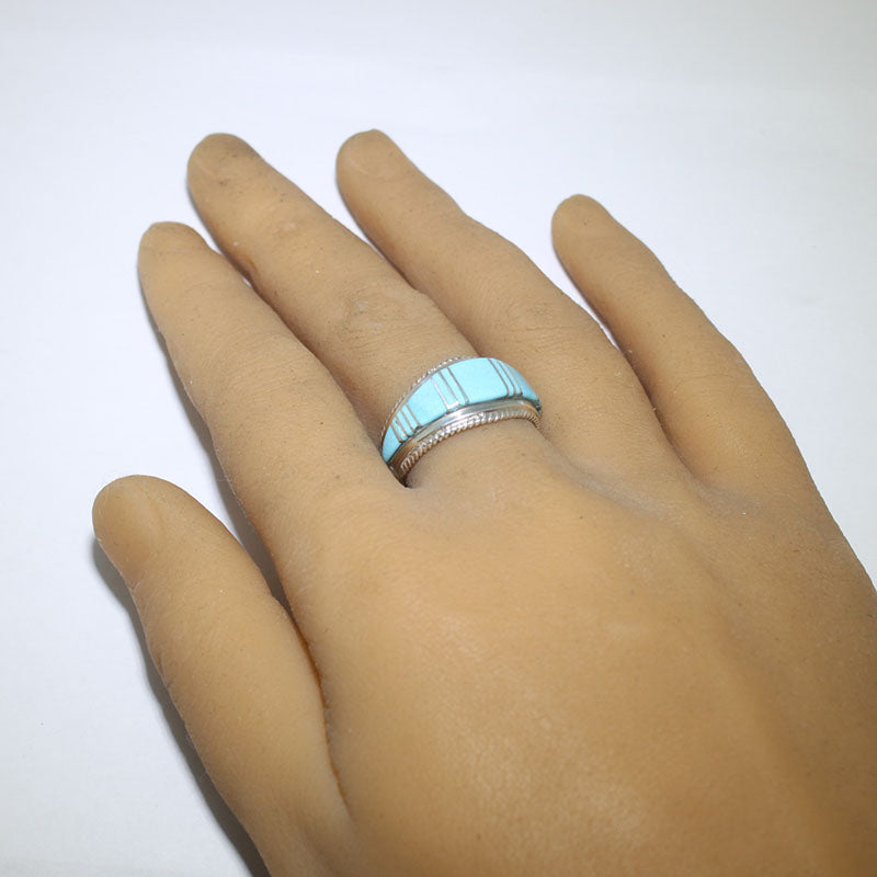 Turq Inlay Ring by Zuni- 11