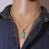Turquoise Pendant by Curtis Manygoats