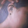 Flower inlay earring by Zuni